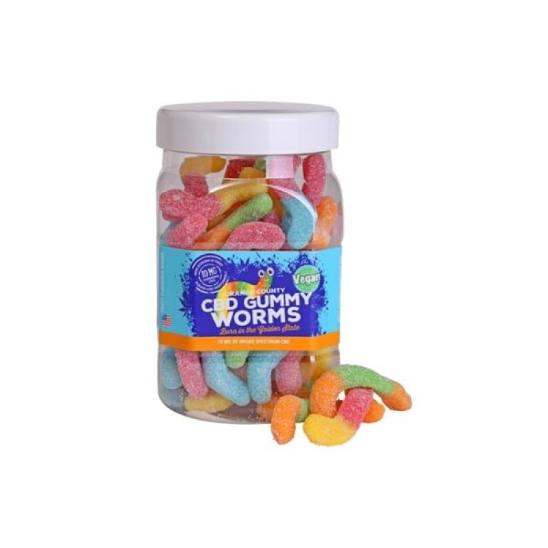 Orange County CBD 10mg Gummy Worms – Large P...