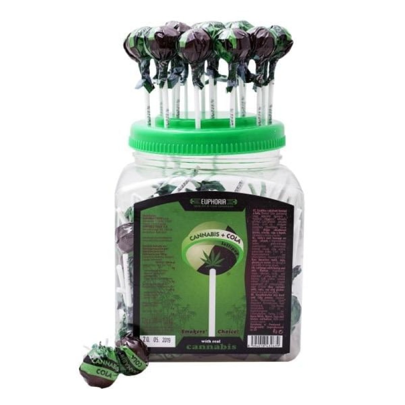 Euphoria Cannabis Cola Lollipops 12g x 100pcs (App...