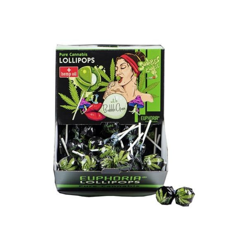 Euphoria Pure Cannabis Lollipops with Bubble Gum &...