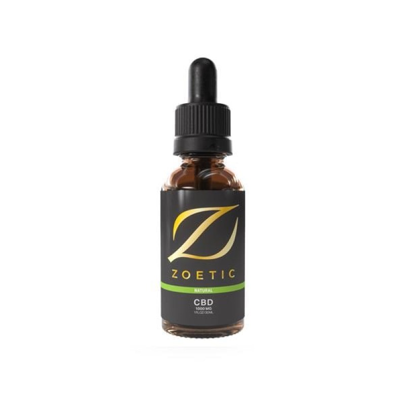 Zoetic 1000mg CBD Oil 30ml – Calming Natural