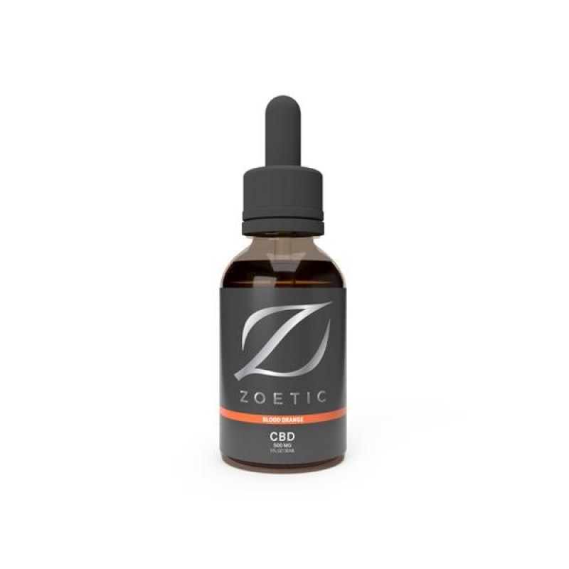 Zoetic 500mg CBD Oil 30ml – Zesty Blood Oran...