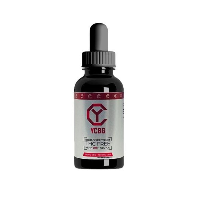 yCBG Broad-Spectrum 1000mg CBD + 330mg CBG Oil 30m...