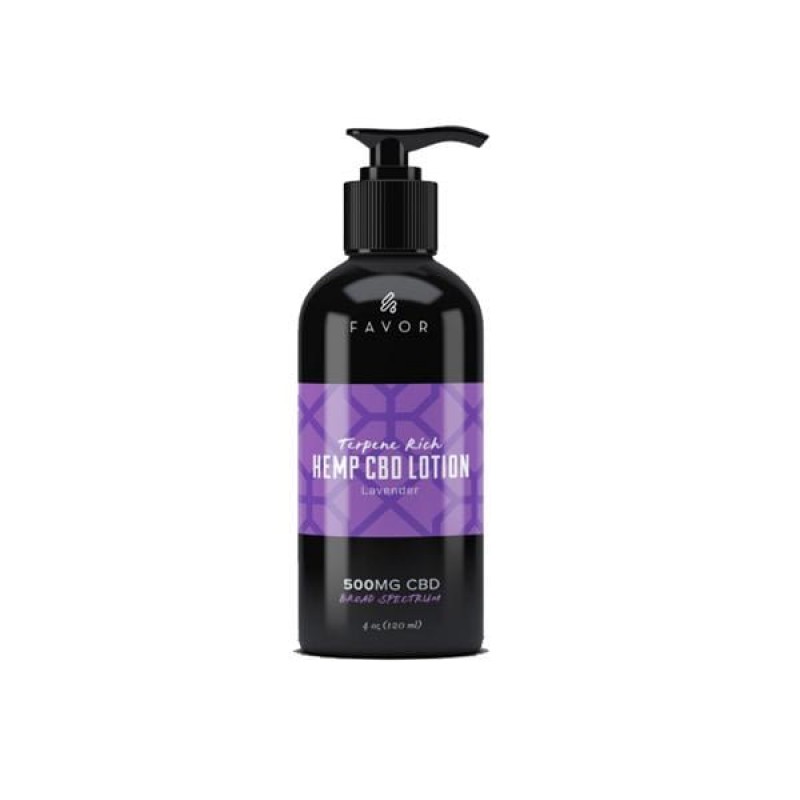 Favor CBD Lavender Hemp Lotion 500mg CBD 120ml