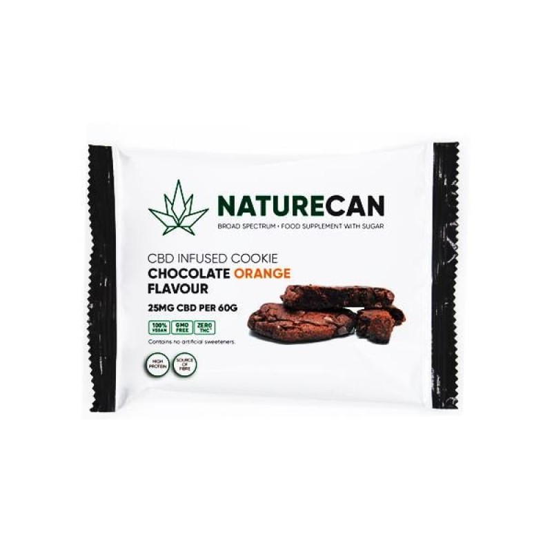 Naturecan 25mg CBD Double Chocolate Orange Cookie ...