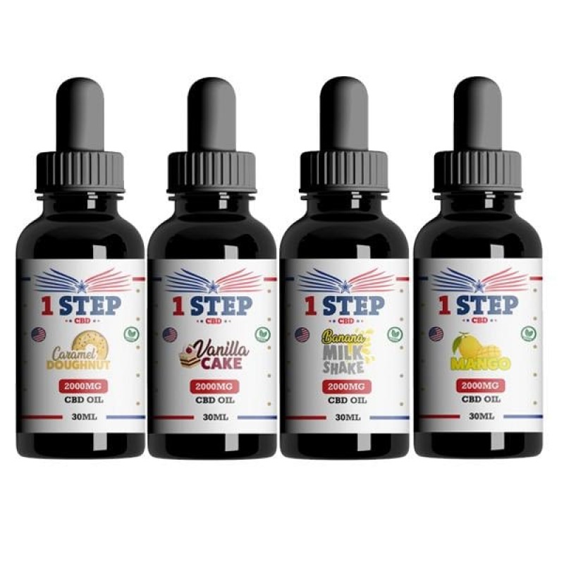 1 Step CBD 2000mg CBD Flavoured Oil 30ml