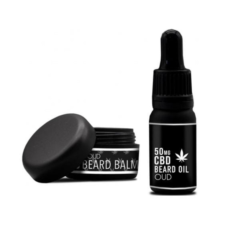 NKD 150mg CBD Twin Pack OUD Beard Oil and balm