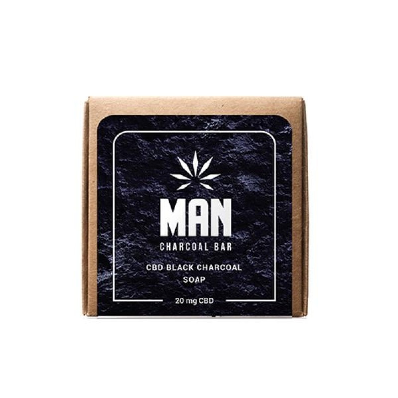 MAN 20mg CBD Charcoal Body Soap 100g