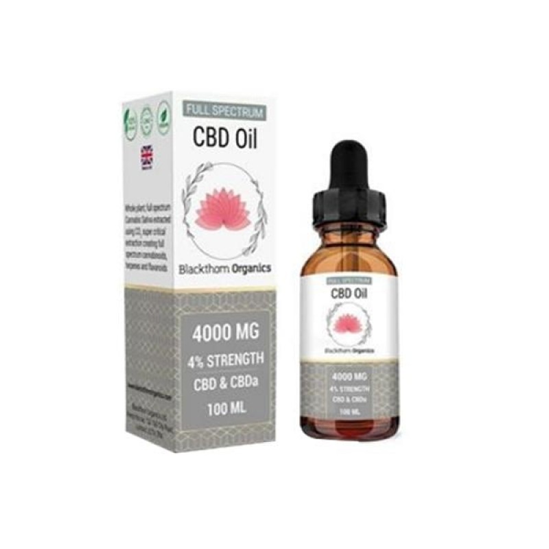 Blackthorn Organics 4000mg CBD Tincture Oil 100ml