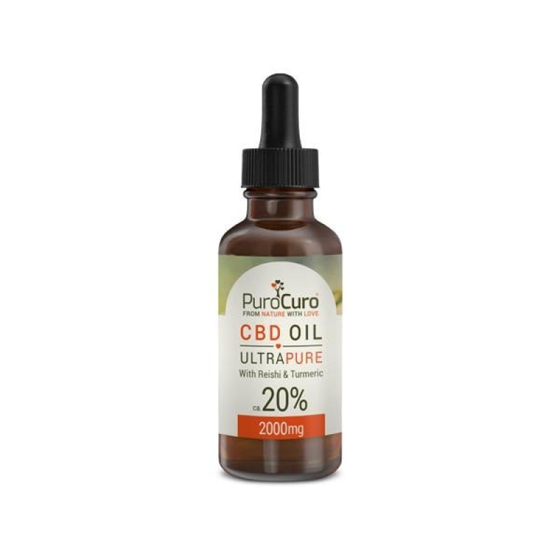 PuroCuro 20% Ultra Pure 2000mg CBD Oil 10ml