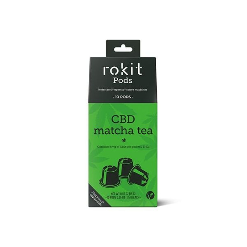 Rokit Pods CBD Matcha Green Tea 5mg Nespresso Pods