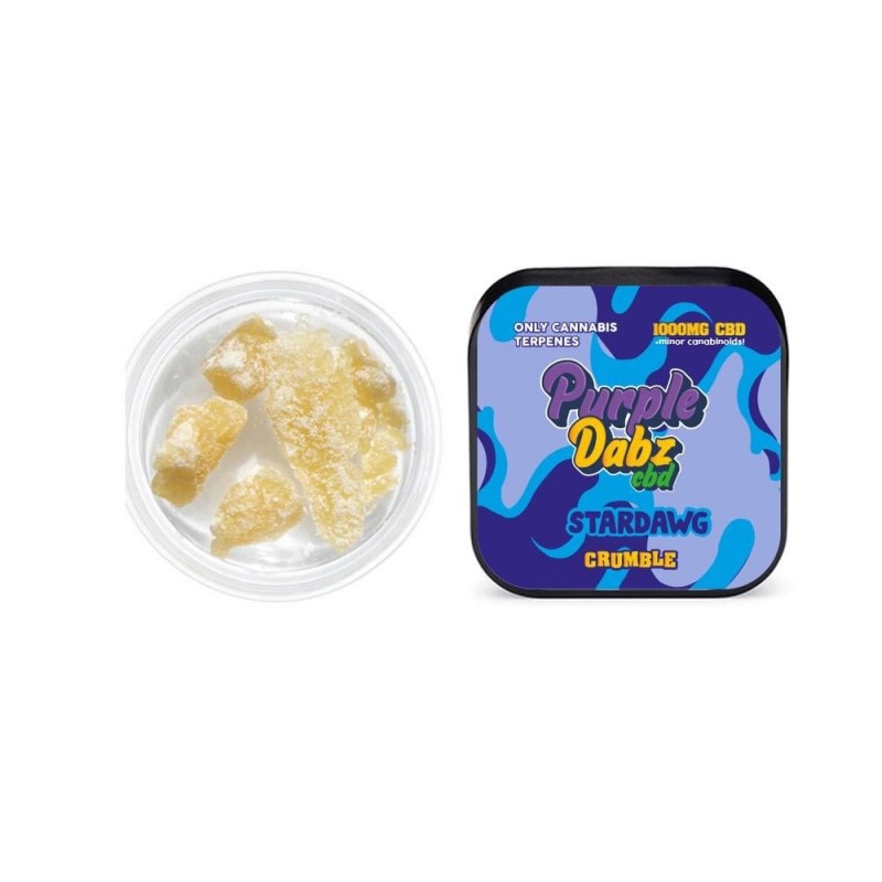 Purple Dabz CBD 1000mg CBD Crumble – Strawda...