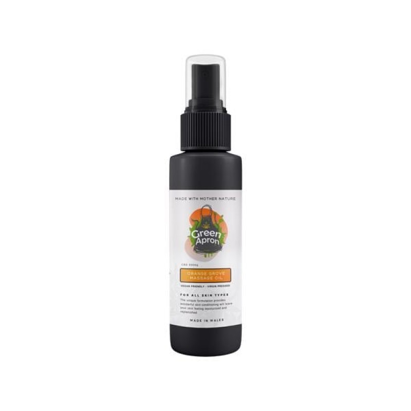 Green Apron 500mg CBD Orange Grove Massage Oil 250...