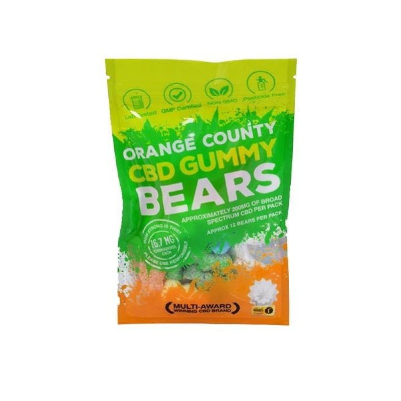 Orange County CBD 200mg Gummy Bears – Grab B...