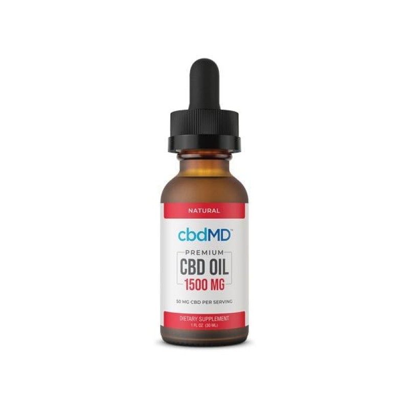 cbdMD 1500mg CBD Tincture Oil 30ml – Natural