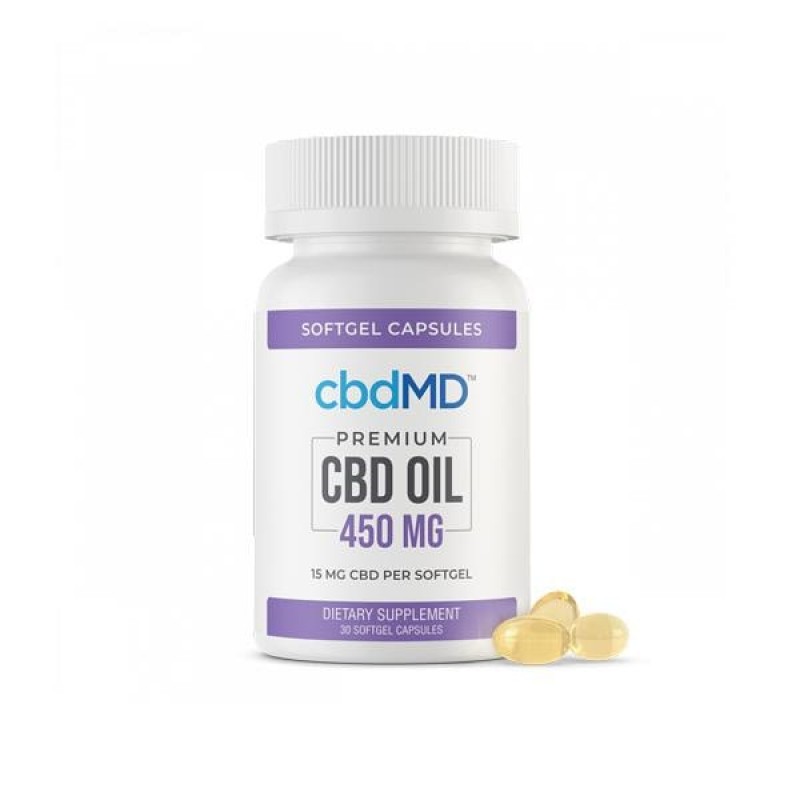 cbdMD 450mg CBD Softgels – 30 Softgels