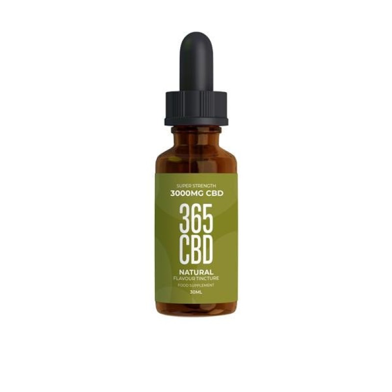 365CBD Flavoured Tincture Oil 3000mg CBD 30ml R...