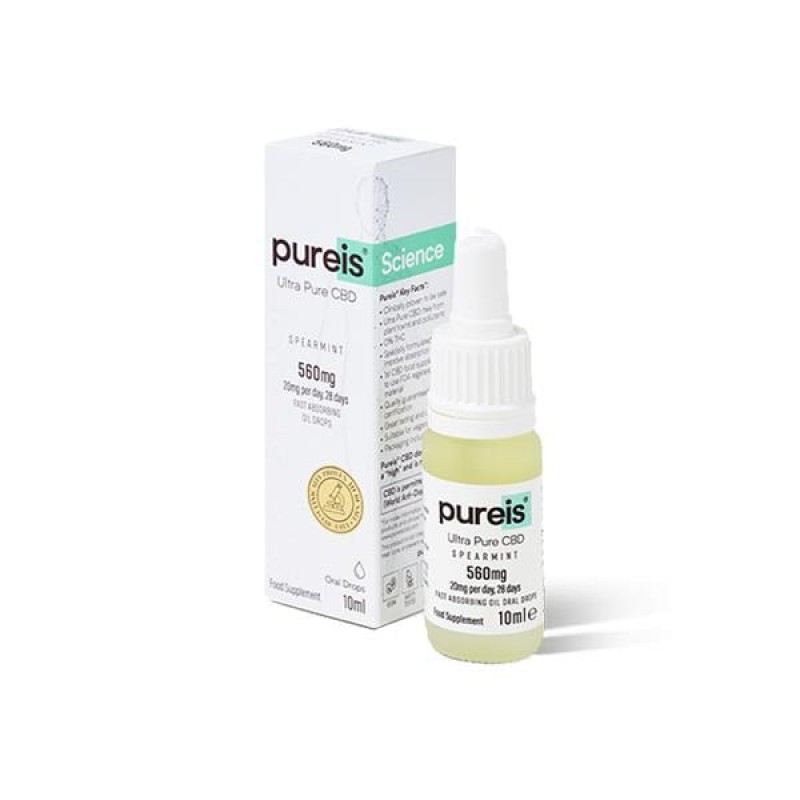 Pureis CBD 560mg Ultra Pure CBD Oral Drops –...