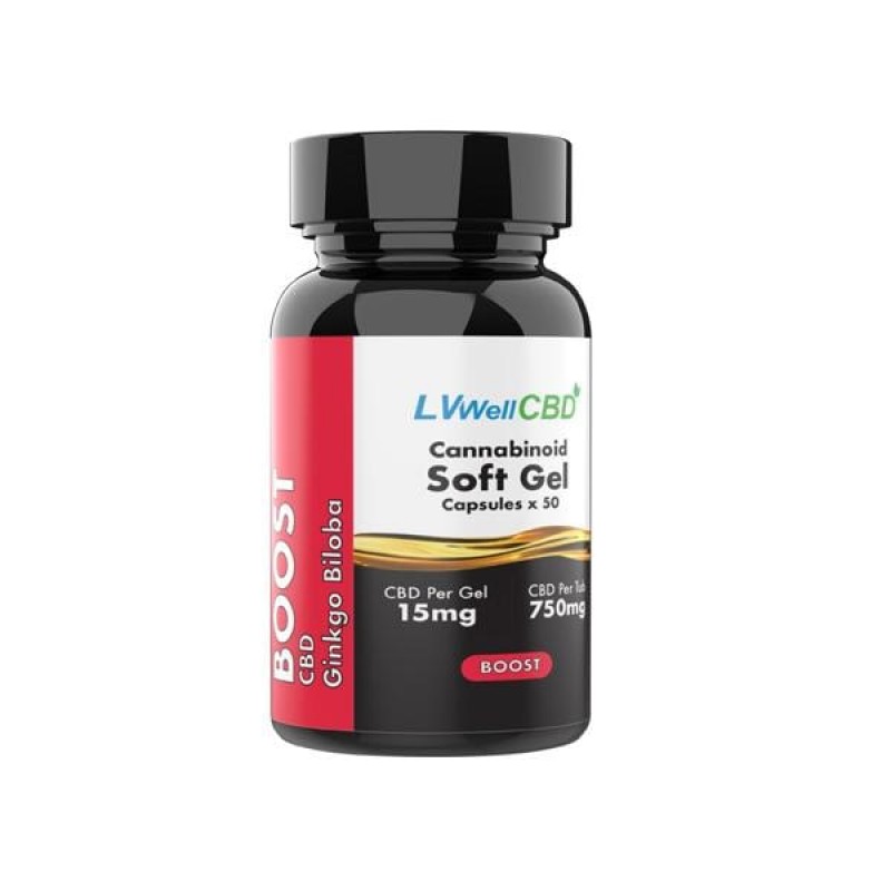 LVWell CBD 750mg CBD Soft Gel Capsules Boost ̵...