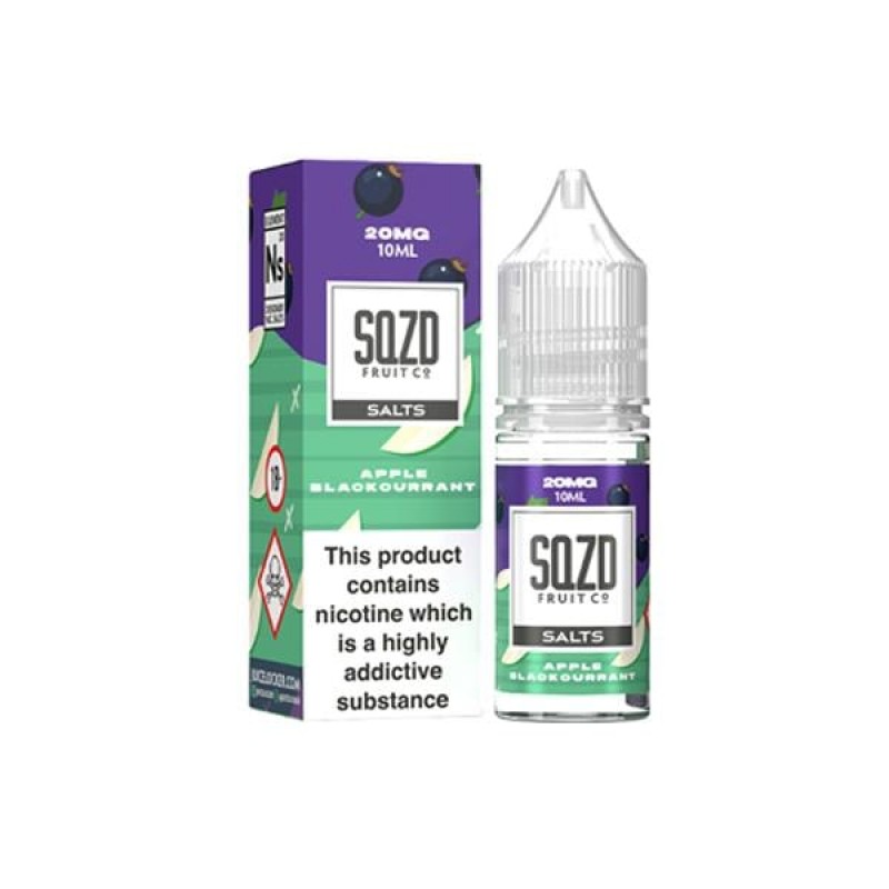 10mg Sqzd Flavoured Nic Salts 10ml  (50VG/50PG)