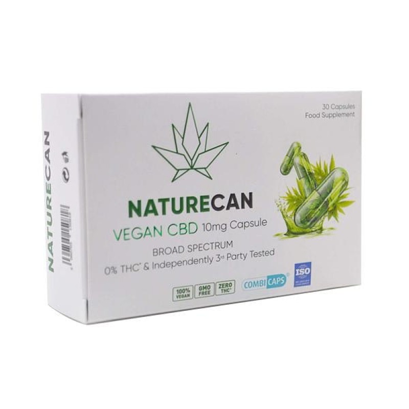 Naturecan 10mg Vegan CBD Capsules – 30 Caps