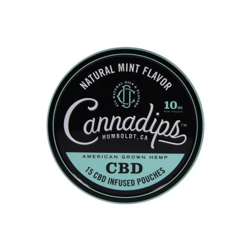 Cannadips 150mg CBD Snus Pouches – Natural M...