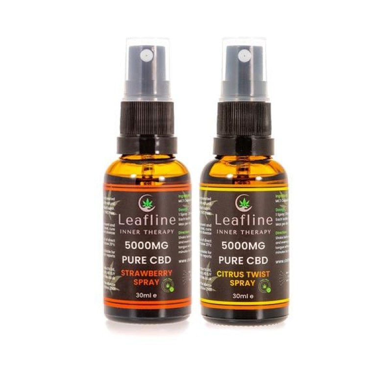 CBD Leafline 5000mg CBD MCT Oil Spray – 30ml