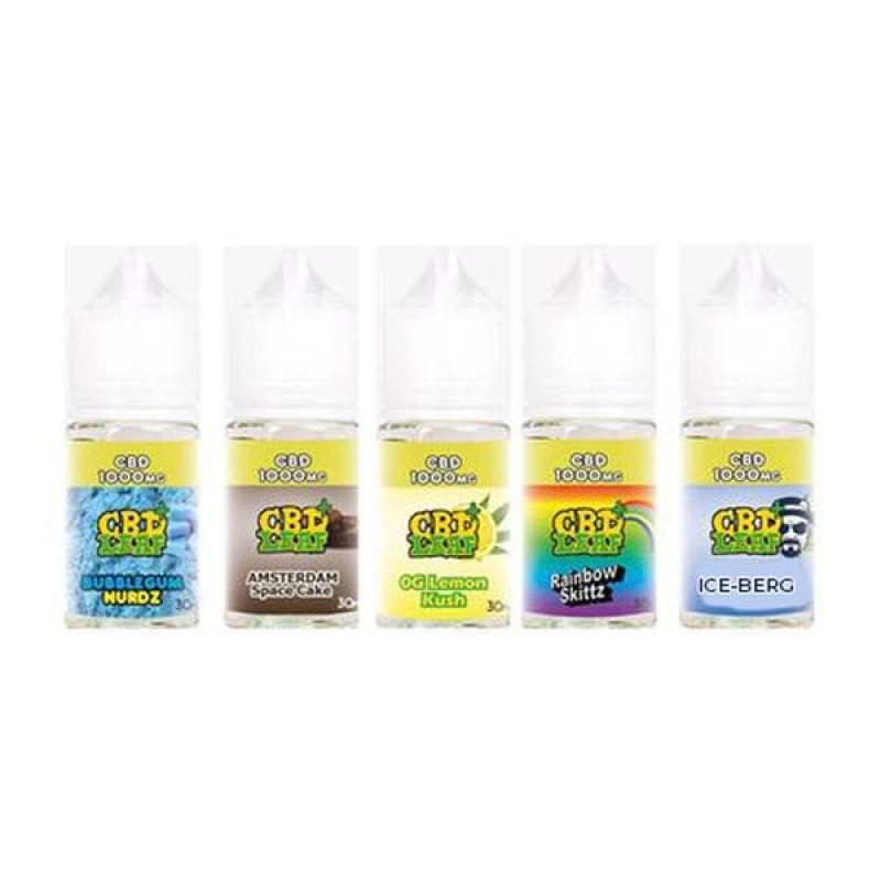 CBD Leaf 1000mg 30ml Shortfill E-Liquid (70VG/30PG...