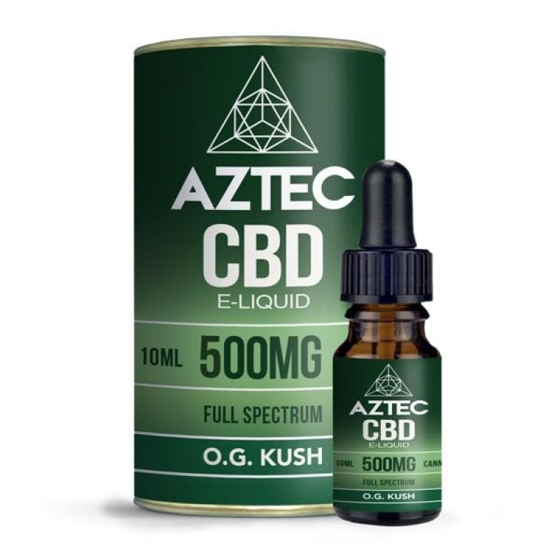 Aztec CBD 500mg CBD Vaping Liquid 10ml (50PG/50VG)