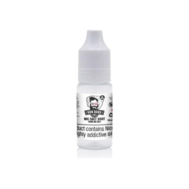 20mg Nic Salt Shot 10ml By Von Duke (50VG-50PG)